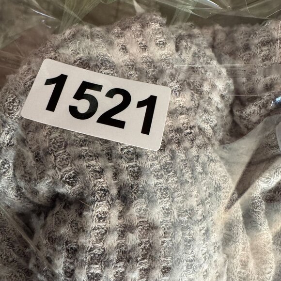 Beyond‎ Yoga Long Cardigan Womens XL Gray Button Up Duster Waffle Knit Thermal - Picture 7 of 7